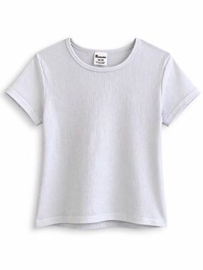 No Boundaries Ribbed Cropped T Shirt XXL White Fitted Stretch Basic Tee